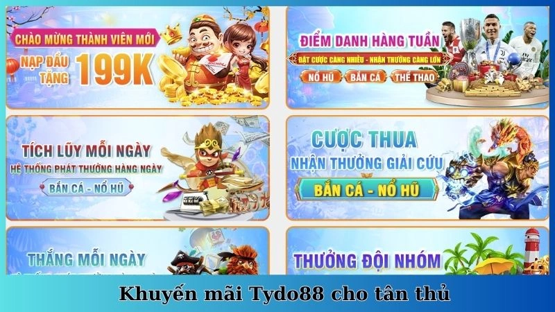 Khuyến mãi Tydo88 cho tân thủ