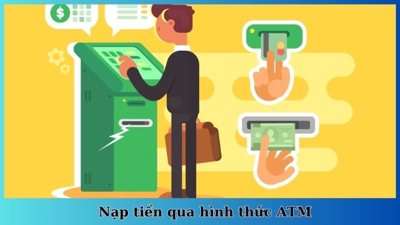 Nạp tiền qua hình thức ATM